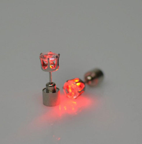 Light Up LED Bling Ear Stud Earrings